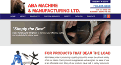 Desktop Screenshot of aba-machine.com